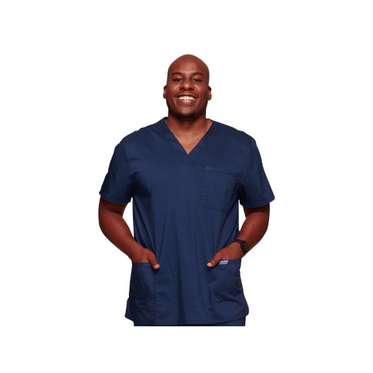 Casacca Scollo A V Cherokee Revolution - Uomo XS - Blu GIMA