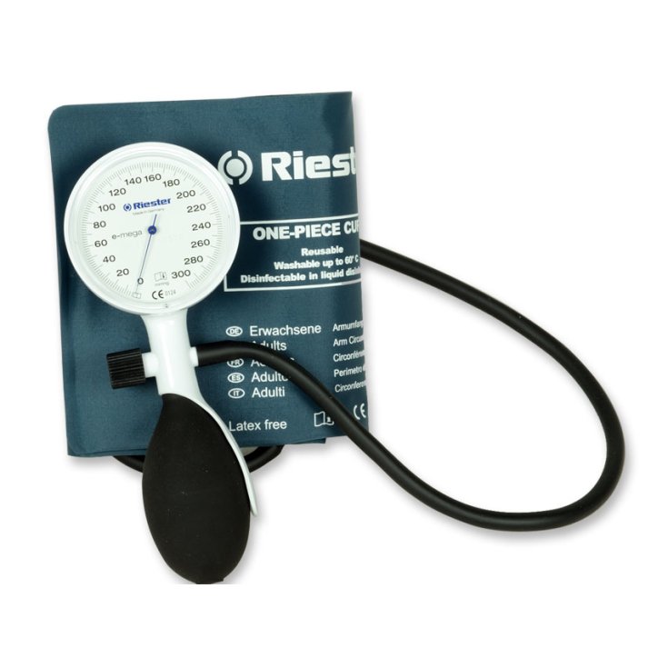 E-MEGA&reg; Sfigmo Aneroide Bianco Adulti Riester