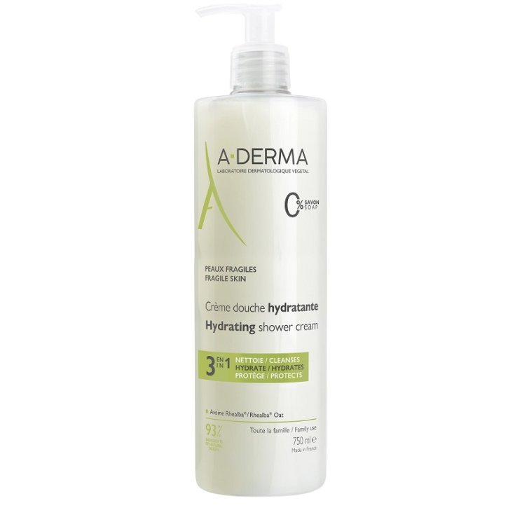 Les Indispensables Crema Doccia Idratante A•DERMA 750ml