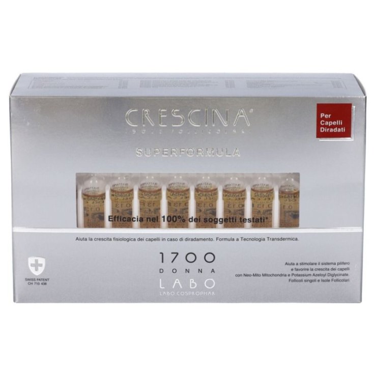Crescina Isole Follicolari Super Formula 1700 Donna 40 Fiale
