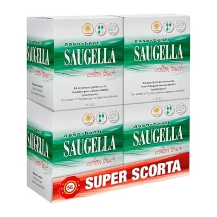 Assorbenti Giorno Cotton Touch Saugella 4x14 Pezzi