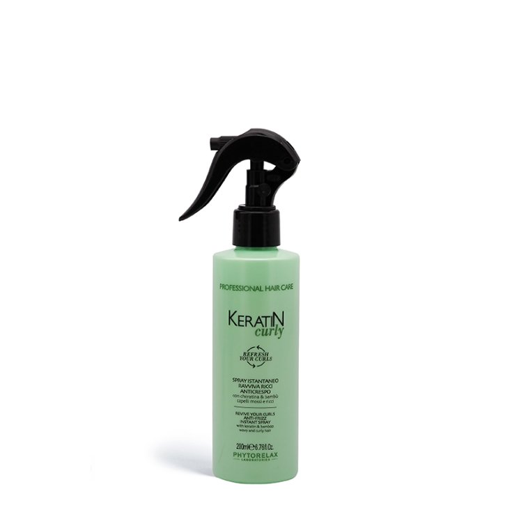 Keratin Curly Spray Istantaneo Ravviva Ricci Anticrespo Phytorelax 200ml