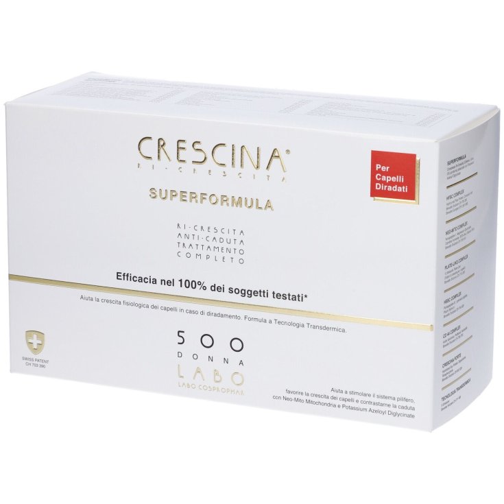 Crescina Ri Crescita Superformula 500 Donna Labo 20+20 Fiale Da 3,5ml