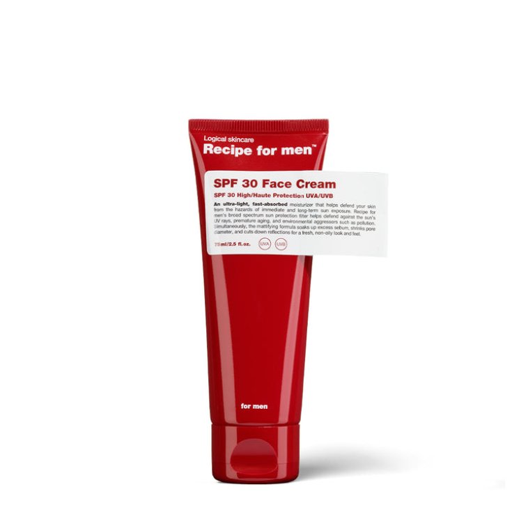 Spf30 Facial Cream Reciper Form Men 75ml