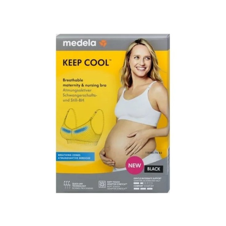 Keep Cool Reggiseno Estivo Allattamento Nero Tg.S&nbsp;Medela