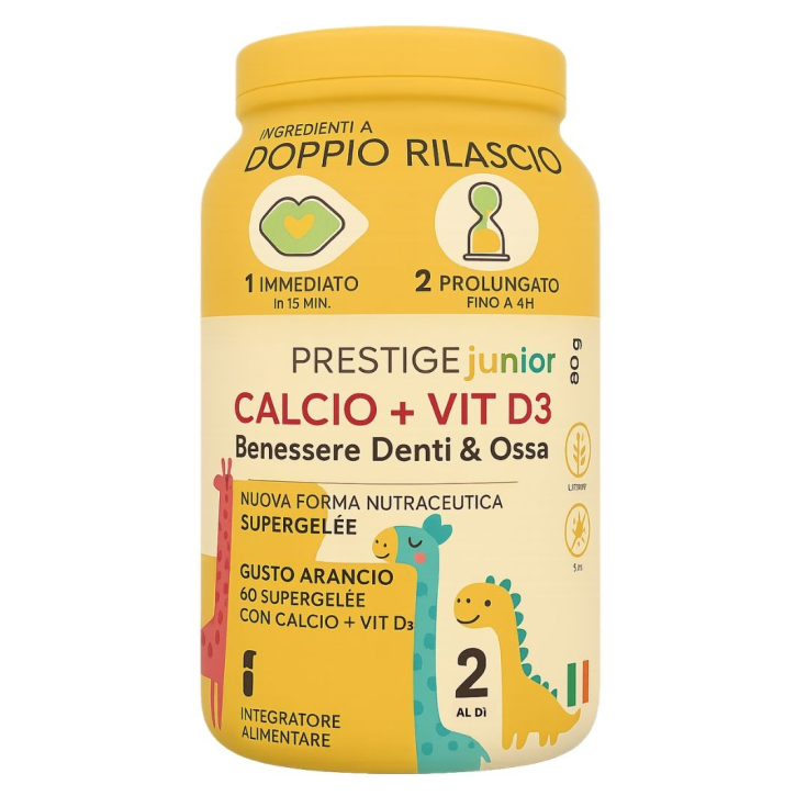 Calcio+Vit D3 Junior Prestige Linea Blu 60 Supergel&egrave;e