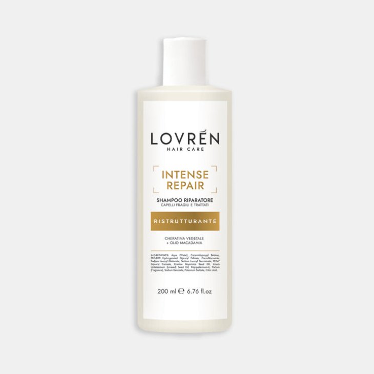 Intense Repair Shampoo Riparatore Lovrèn Hair Care 200ml
