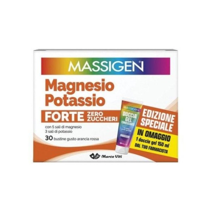 Magnesio Potassio Forte Massigen 30 Bustine Edizione 2025
