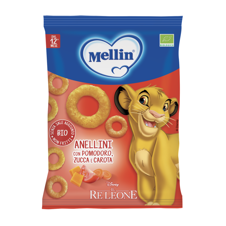 Mellin ANELLINI Pomodoro Zucca Carota BIO DISNEY RE LEONE