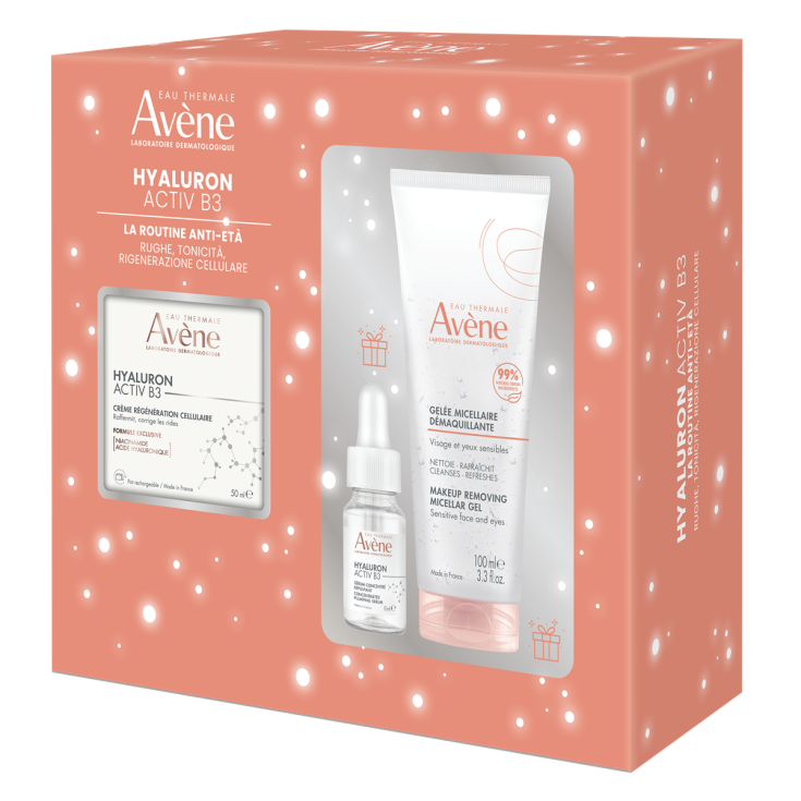 Eau Thermale Avène Cofanetto Natale Anti-età Hyaluron Activ B3, rughe, tonicità, rigenerazione cellulare