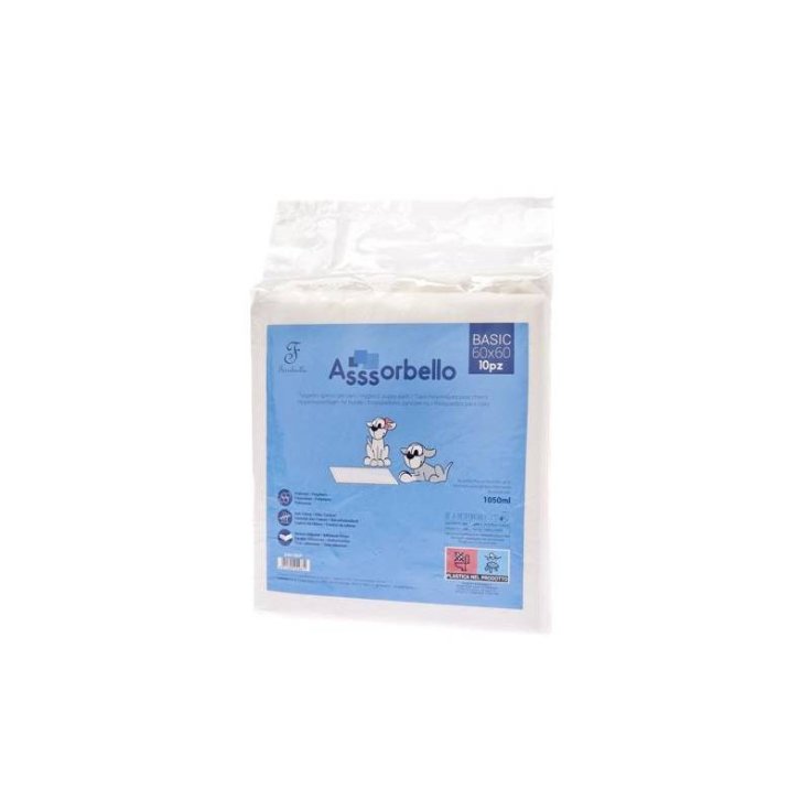 Ferribiella Assorbello Tappetino Igienico Basic 60X60 cm da 10 PZ