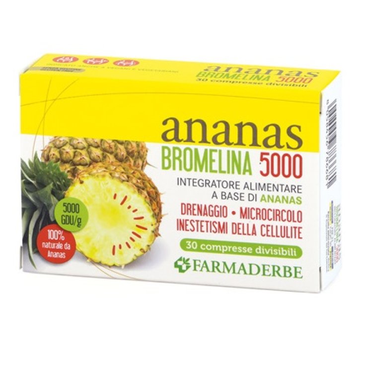 FARMADERBE ANANAS BROMELINA 5000 30 COMPRESSE