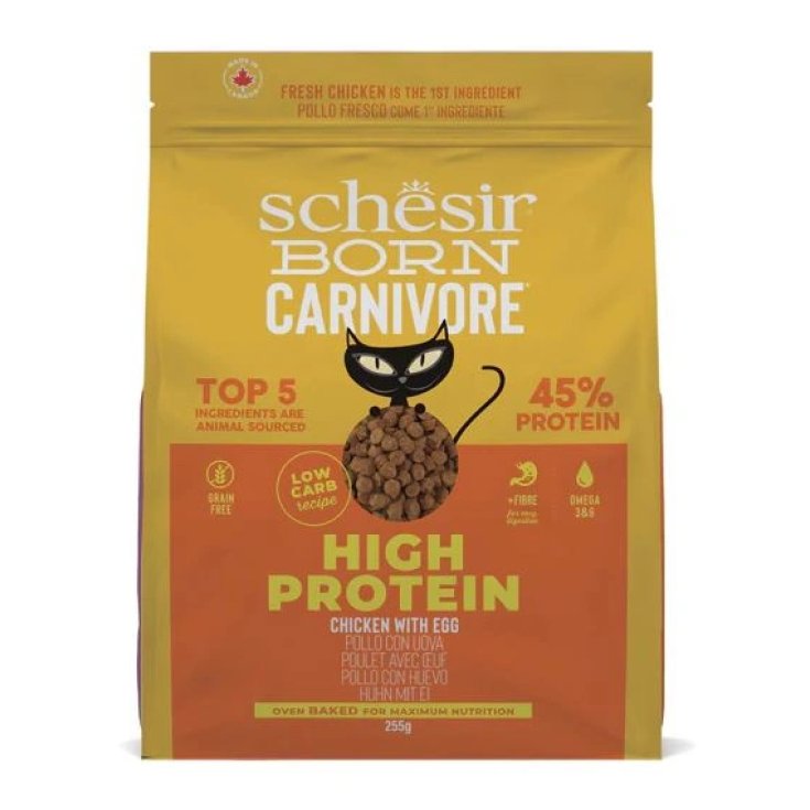 Schesir Cat Dry Born Pollo con Uova 255 g