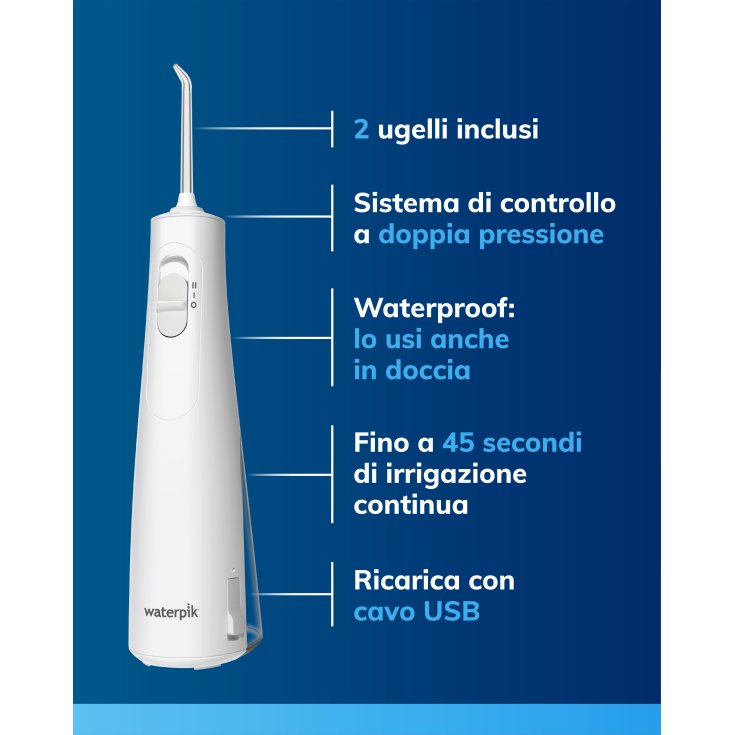 Waterpik Cordless Plus WF-21 Enhance Idropulsore Portatile