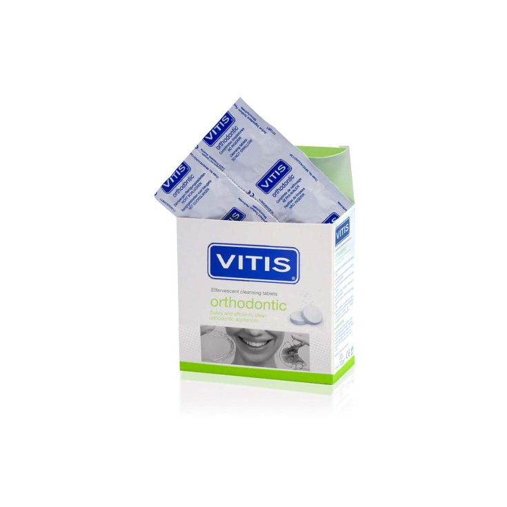 VITIS Orthodontic Tablets - 32 Compresse Effervescenti per Pulizia Apparecchi