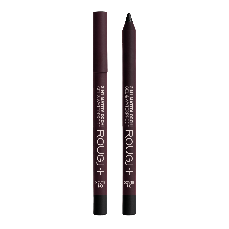 ROUGJ 2in1 Matita Occhi - 01 Black