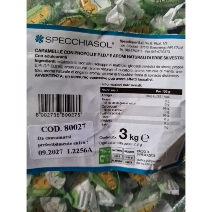 Epid Caramelle Balsamiche Oligomir Specchiasol 3kg