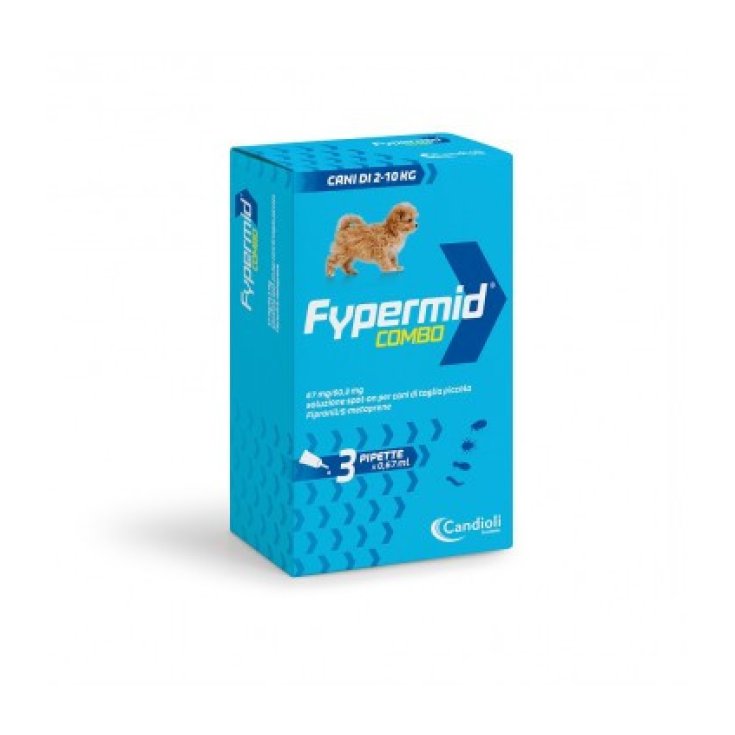 Candioli Fypermid Combo Cani Piccola Taglia, 3 Pipette Antiparassitarie