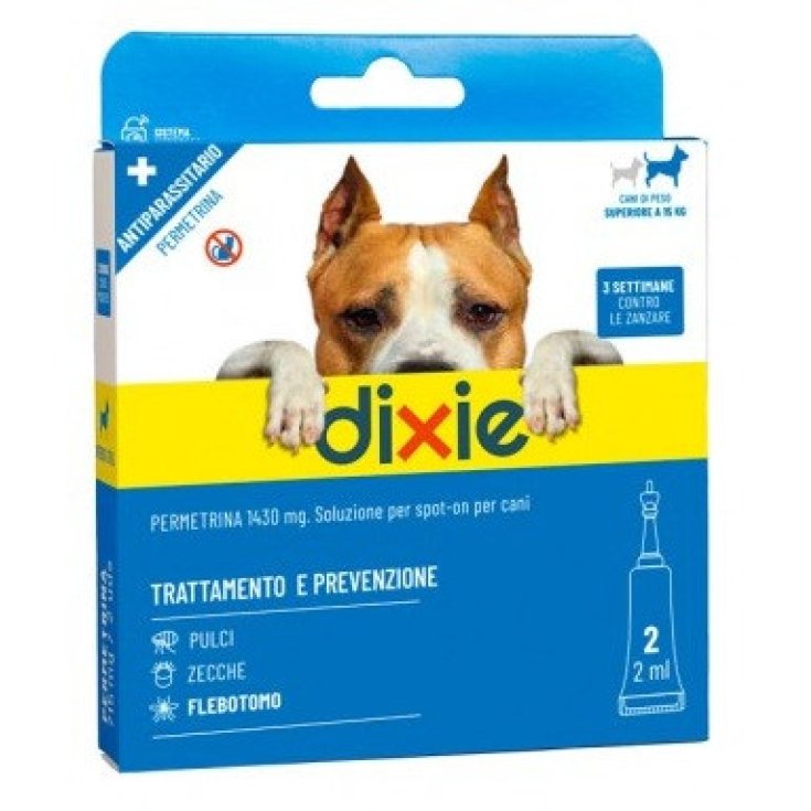 Dixie Permetrina Soluzione Spot-On Cani 15-30kg 1430mg