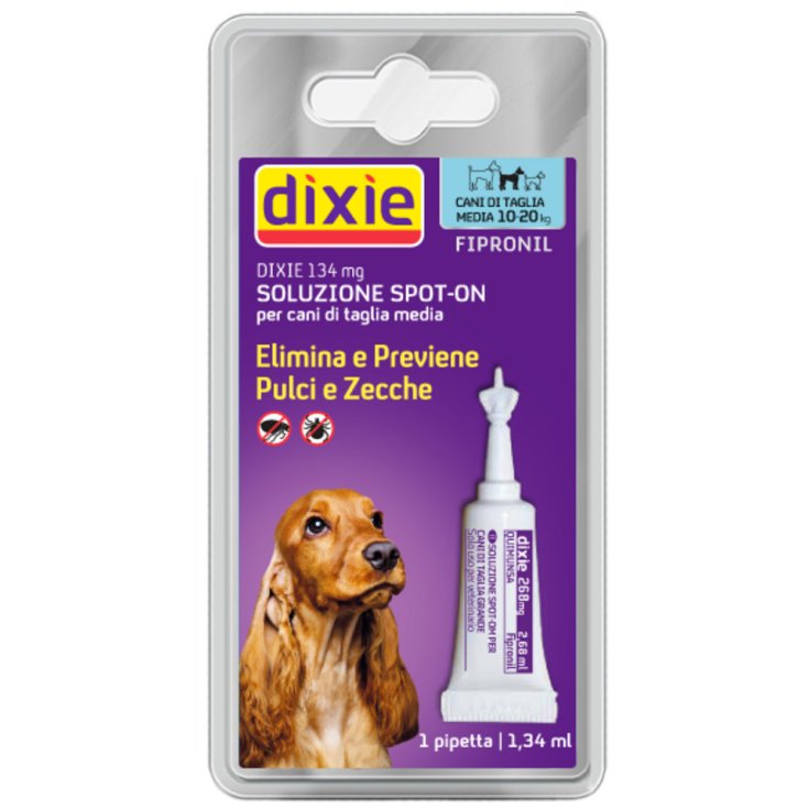 Dixie Spot-On Cane Taglia Media, 1 Pipetta da 134 mg