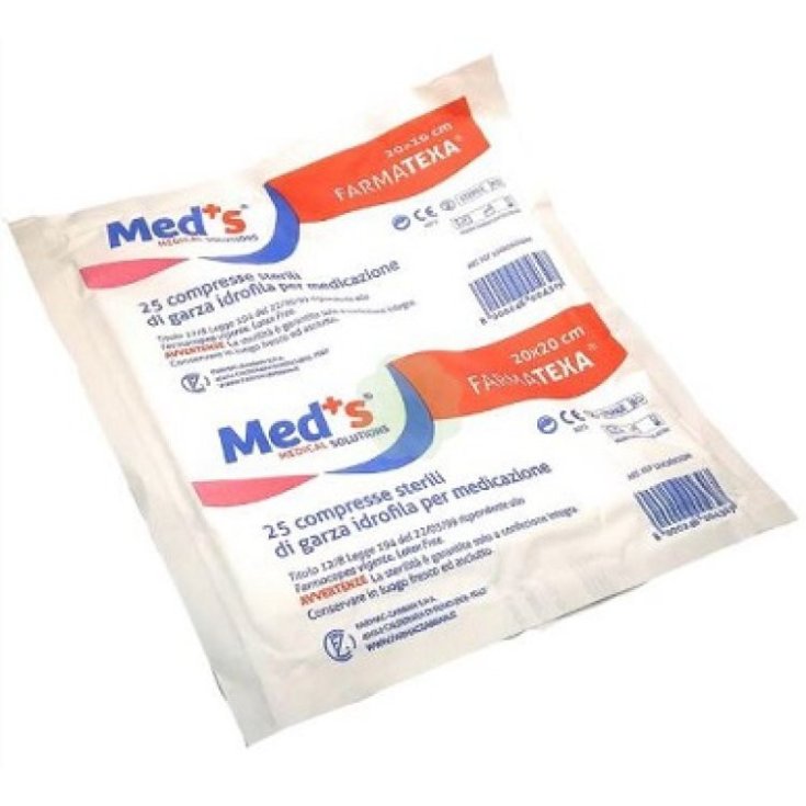 Meds Garza Laparotomica 20x20cm, 12/8 Fili con Bario