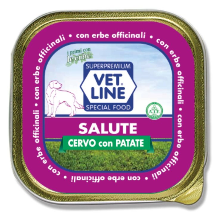 Vet Line Salute Cervo e Patate, Alimento Umido Ipoallergenico per Cani