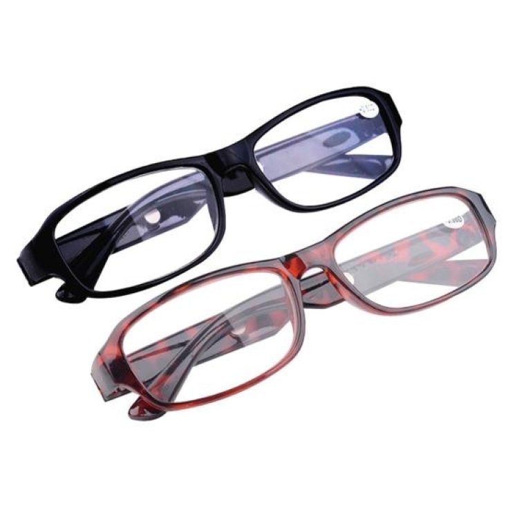 Unbranded Occhiali da Lettura con Lente Ottica, Nero Lucido