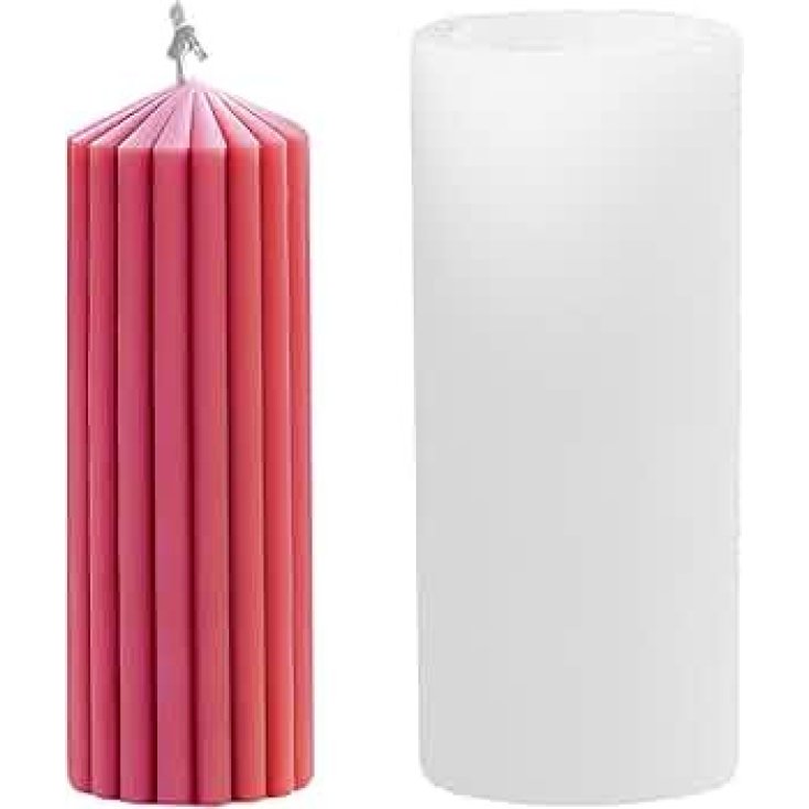 Unbranded Stampo Cilindrico per Candele Fai da Te in Silicone