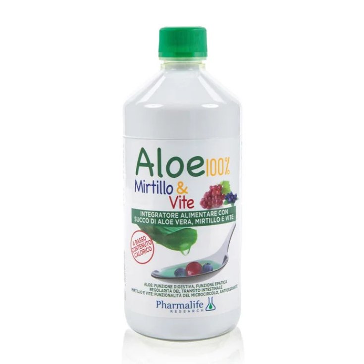Pharmalife Research Aloe Mirtillo e Vite Integratore Depurativo, 1 Litro