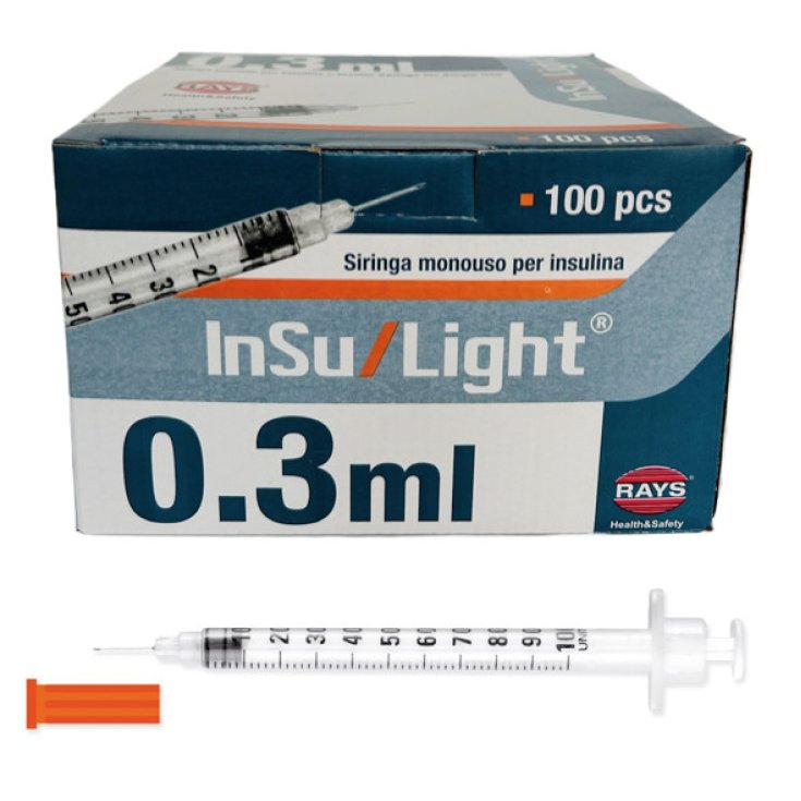 Insu/Light Siringa Insulina 0,3 ml Ago 30G