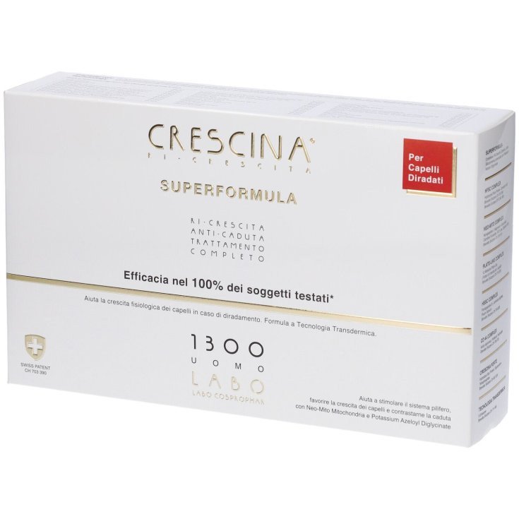 Labo Europa Crescina Ri-Crescita 1300 Trattamento Uomo per Capelli