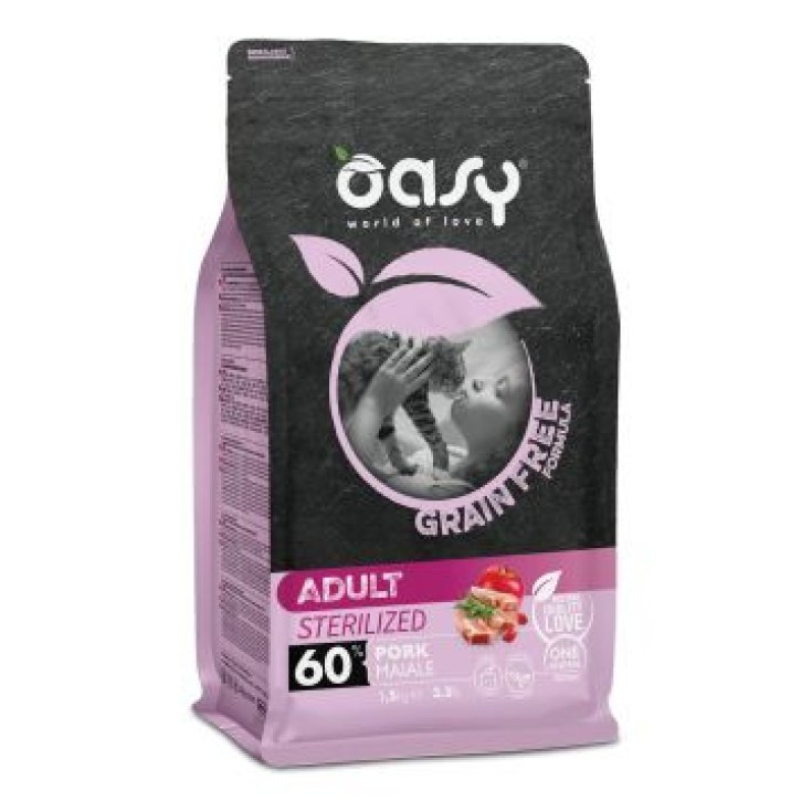 Wonderfood Oasy Gatto Adulto Sterilizzato Maiale Grain Free 300g