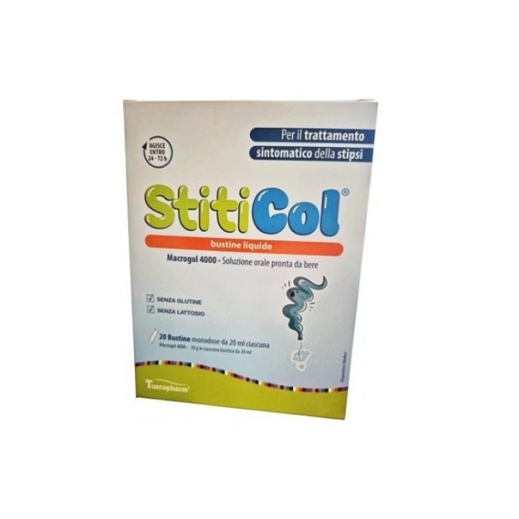 Tuscopharm Stiticol Integratore per Stipsi - 20 Bustine