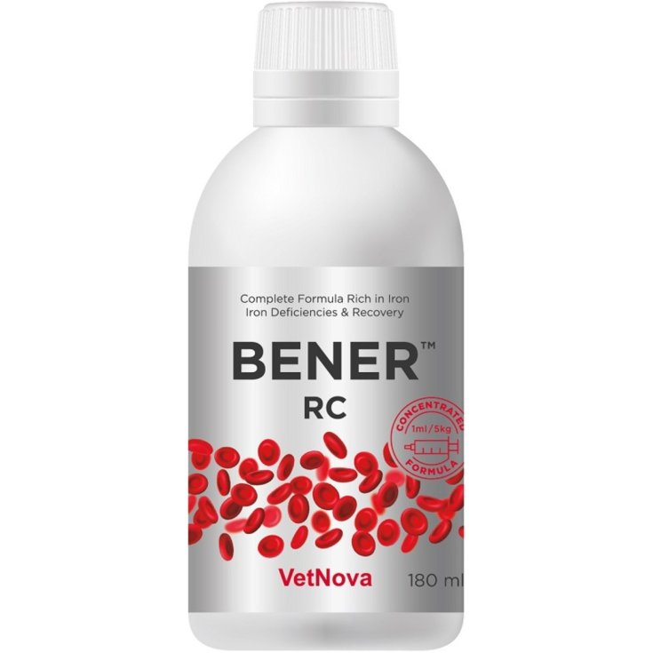 Vetnova Bener RC 180ml, Soluzione Orale Vitaminico-Minerale per Cani e Gatti Vetnova Bener RC 180ml, Soluzione Orale Vitaminico-Minerale per Cani e Gatti