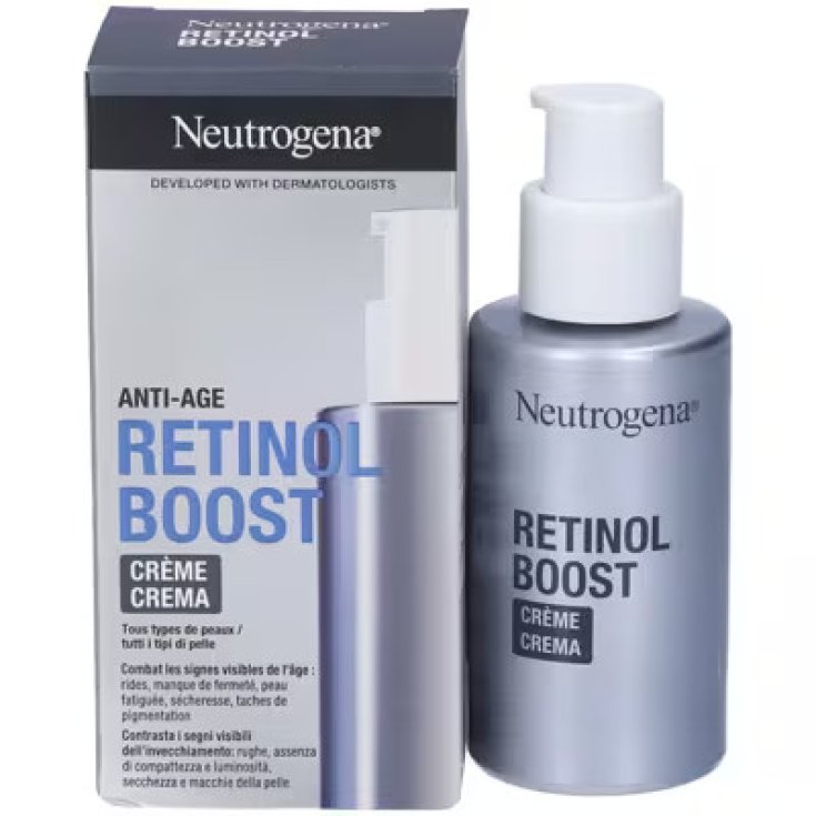 Neutrogena Retinol Boost Crema Viso Antirughe con Retinolo Puro 50ml