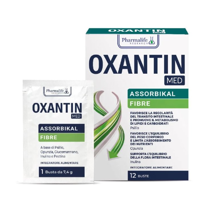 Pharmalife Research Oxantin Med Assorbikal Fibre Integratore, 12 Buste