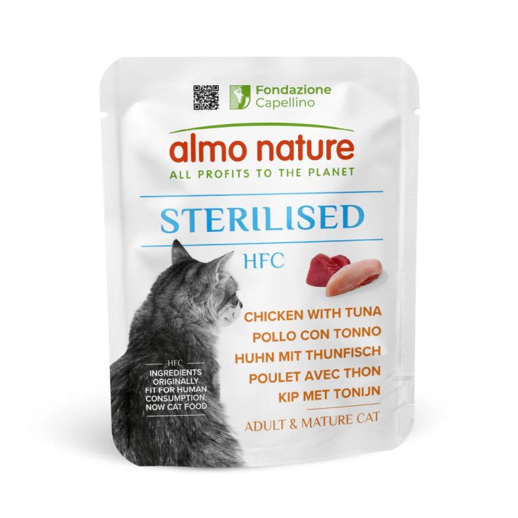 Almo Nature Sterilised Pollo e Tonno Gatto Adulto 50 g
