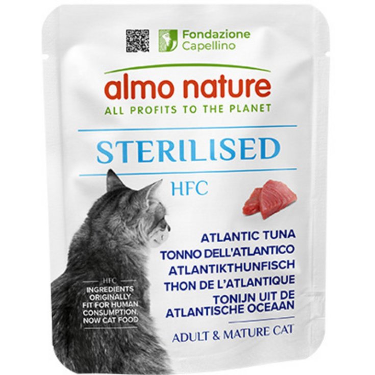 Almo Nature Sterilised Tonno Atlantico Alimento Gatti 50 g