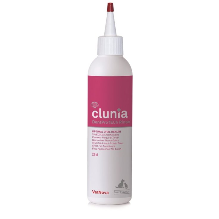 Vetnova Clunia Dentprotech Rinse, Igiene Orale Cani, 236 ml