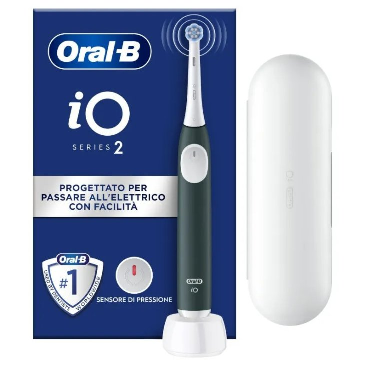Oral-B Power Spazzolino Elettrico iO2 Forest Green con Custodia
