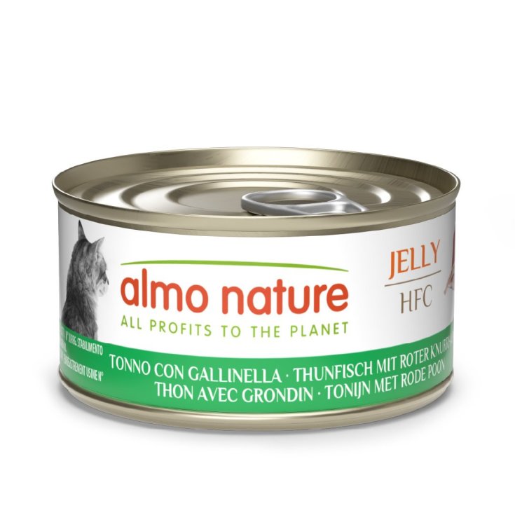 Almo Nature HFC Jelly Tonno e Gallinella Gatto Adulto, 70 g