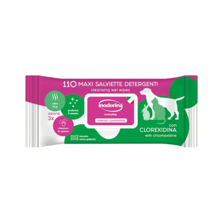 Inodorina Salviette Clorexidina, 110 Pezzi