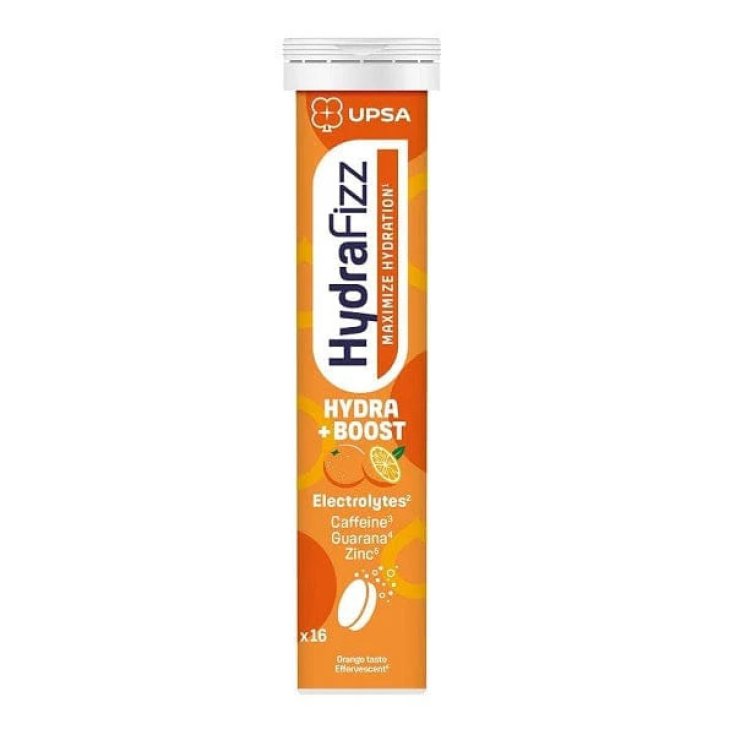 Upsa HydraFizz Boost Integratore Idratazione ed Energia Arancia - 16 Compresse