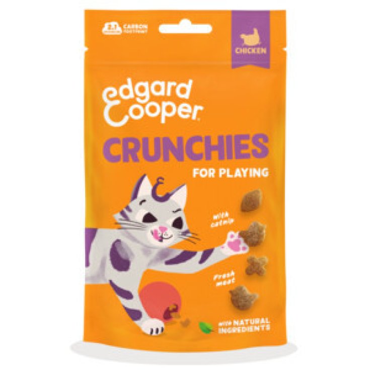 Edgard&Cooper Snack Gatto Crunchies Pollo 50Gr
