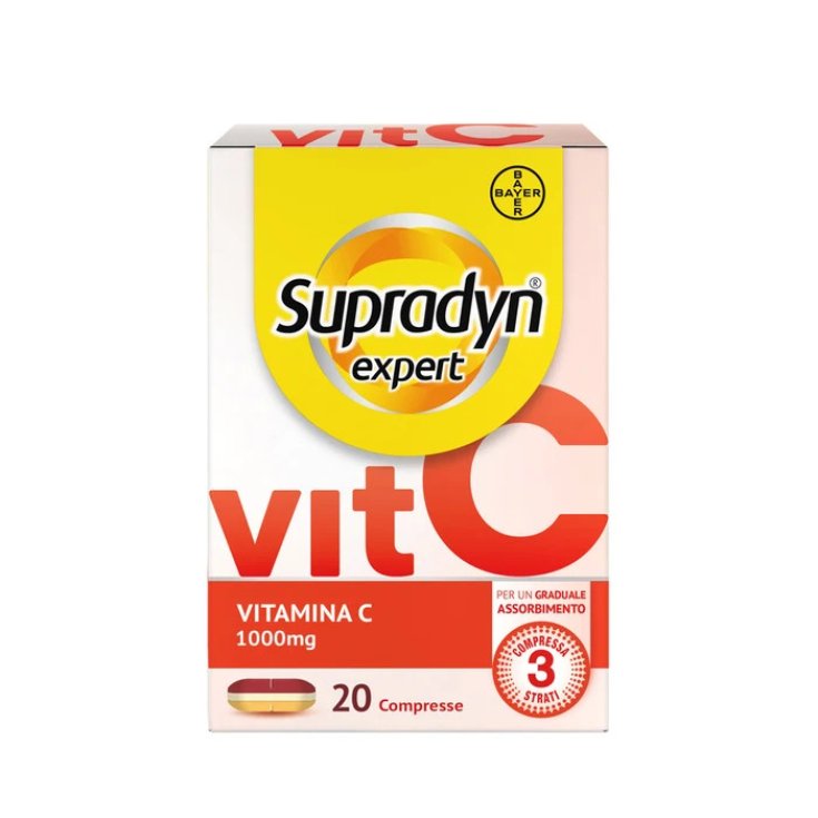 Supradyn Expert Vitamina C 1000mg, Integratore Sistema Immunitario, 20 Compresse