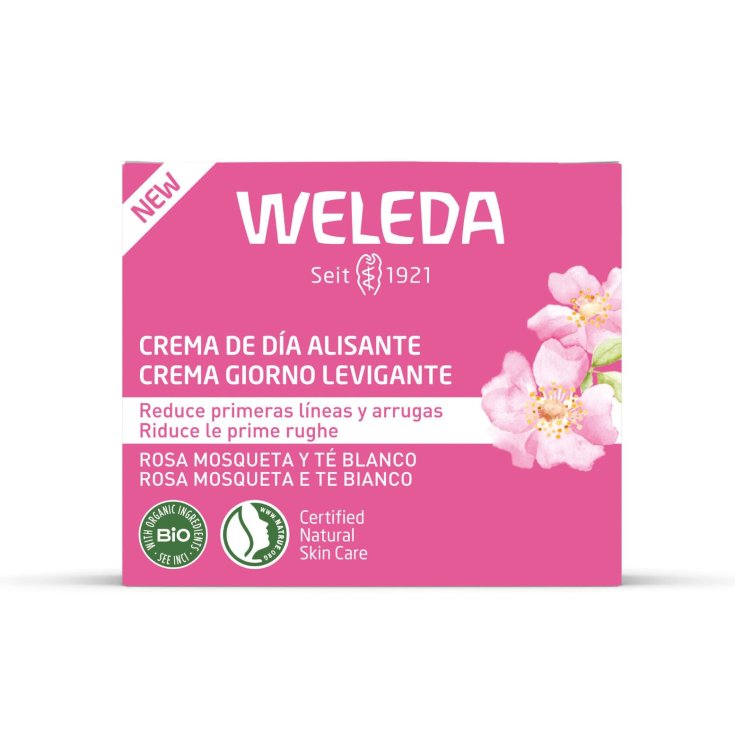 Weleda Crema Giorno Levigante Rosa Mosqueta e T&egrave; Bianco