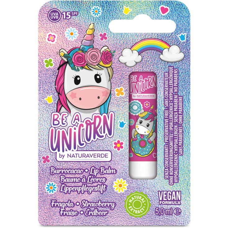 Naturaverde Burrocacao Be A Unicorn Fragola SPF15 Idratante 5 ml