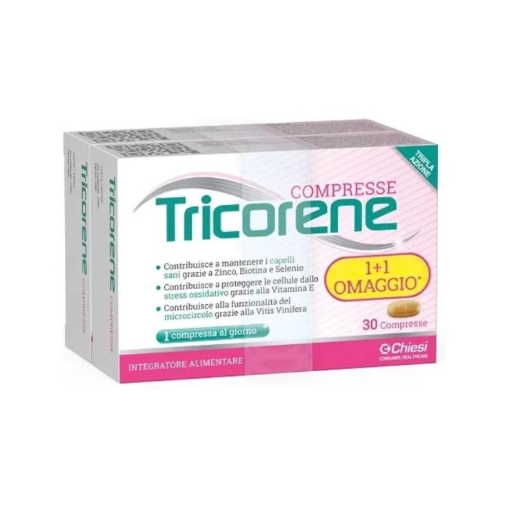 Chiesi Tricorene Capelli Integratore Alimentare Tripla Azione - 60 Compresse
