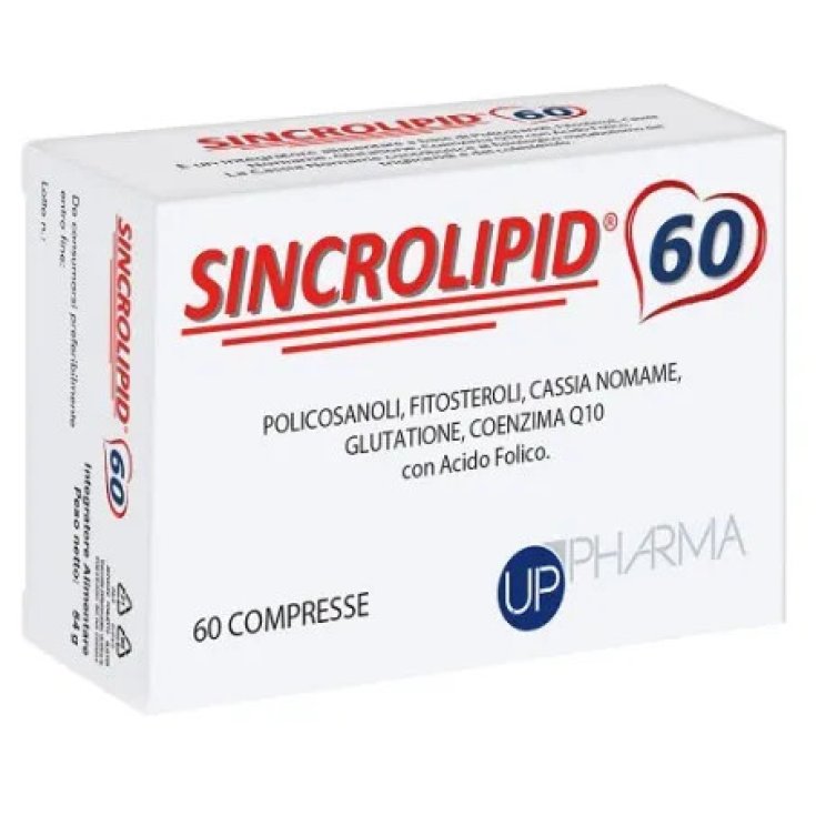 UP PHARMA Sincrolipid Nuova Formula Integratore Alimentare per Colesterolo e Trigliceridi