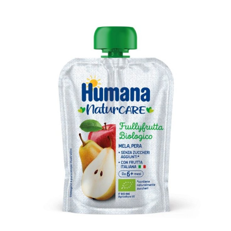 Humana Frullyfrutta Mela Pera: Snack Biologico Senza Glutine